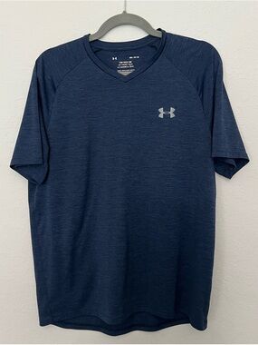 Under Armour Men's Dark Navy V-Neck Performance Shirt